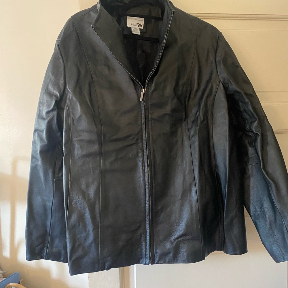 Black Leather Jacket- never worn tags still attached